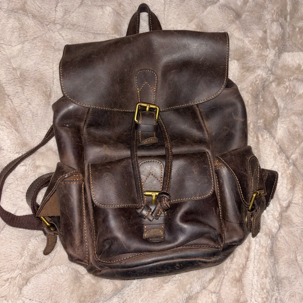 Genuine Leather Backpack
